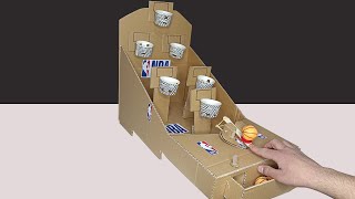 How to make NBA Basketball board Game from cardboard