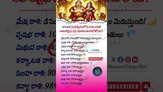 Celebrity 2026 Lucky Zodiac Signs for Wealth 💰 | Who will become Rich in 2026? BusinessTelugu5841 📈 Profile