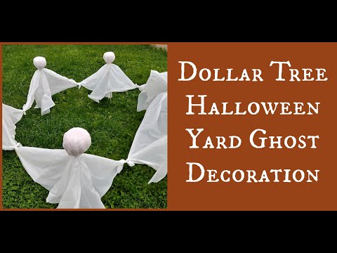Dollar Tree Halloween Yard Ghost Decoration