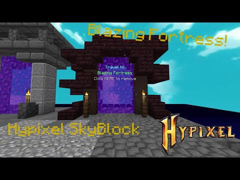 Obtaining the Blazing Fortress Portal Hypixel Skyblock
