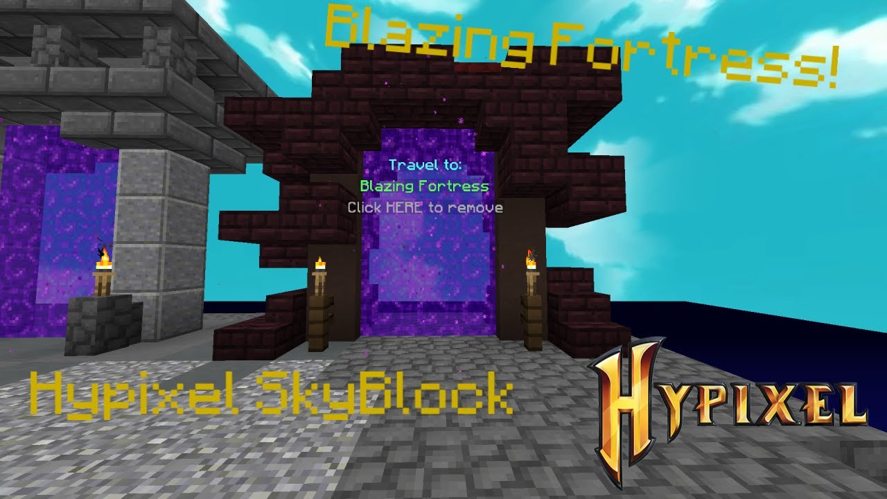 Obtaining the Blazing Fortress Portal Hypixel Skyblock