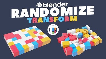 Blender 2.8 Eevee Tutorial - Randomize Transform - How to rotate or move MULTIPLE objects randomly