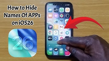 How to Hide Names Of APPs on iOS26