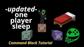 One Player Sleep -Updated- Command Block Tutorial #Minecraft #BedrockEdition