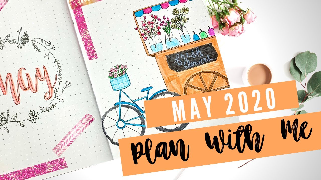 May 2020 Plan With Me | Flower Shop Theme - YouTube