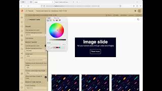 Choosing colors in Cradle CMS