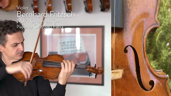 Bernhard Fritzsch violin, 1907, Cincinnati, USA/ C...