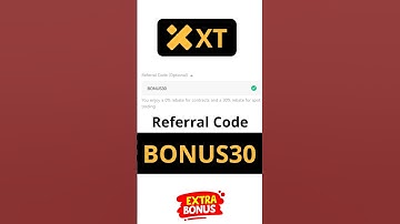 XT Exchange Referral Code: BONUS30 - Get 180 USDT Bonus for New Users