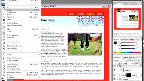 Designing websites with Photoshop and Dreamweaver- Photoshop Tutorials