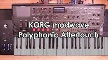 Polyphonic Aftertouch on the KORG modwave