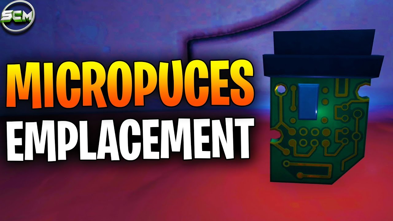 DÉTRUIRE DES ORDINATEURS ET DES APPAREILS DES SEPT POUR OBTENIR DES MICROPUCES FORTNITE, EMPLACEMENT