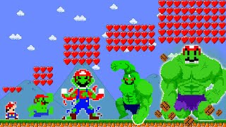 Mario Wonder But Every Seeds Make Mario Growing Up Muscle Good Mario