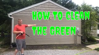 How To Clean Green Vinyl Siding With Low Pressure.