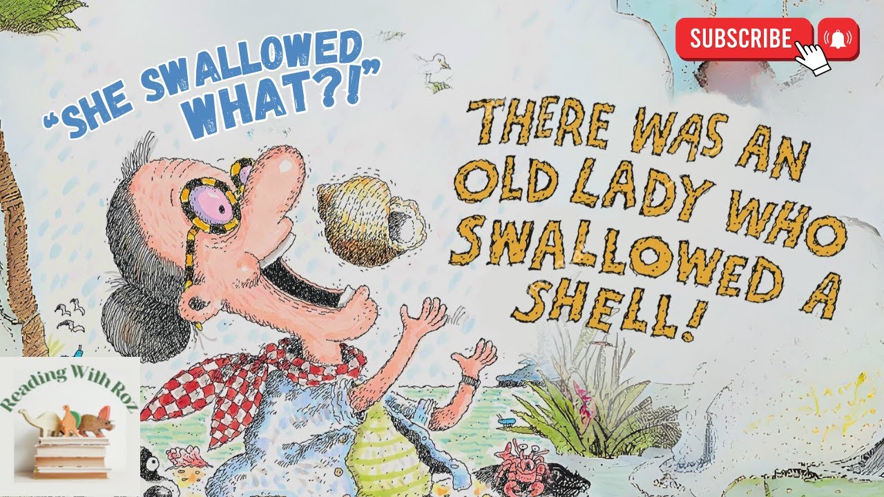 🌴 There Was an Old Lady Who Swallowed a Shell! | Funny Summer Read ...
