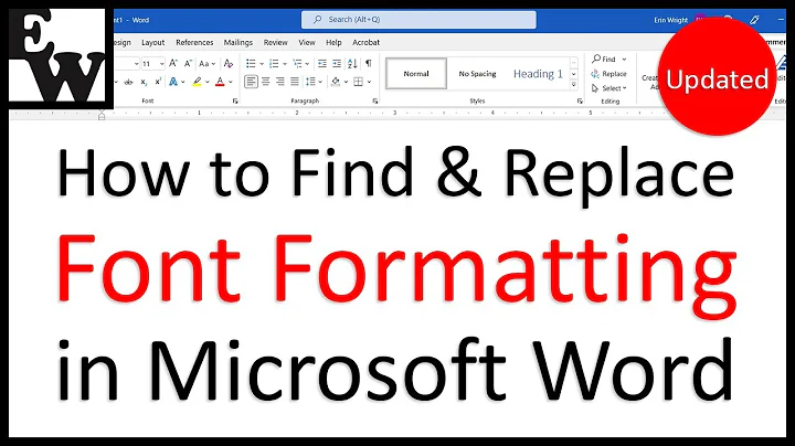 How to Find and Replace Font Formatting in Microsoft Word (Updated)