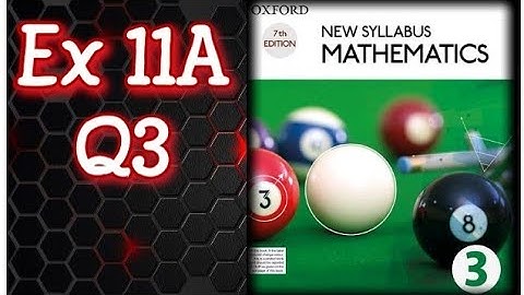 Q3 || Ex 11A || D3 || Congruence and Similarity Tests