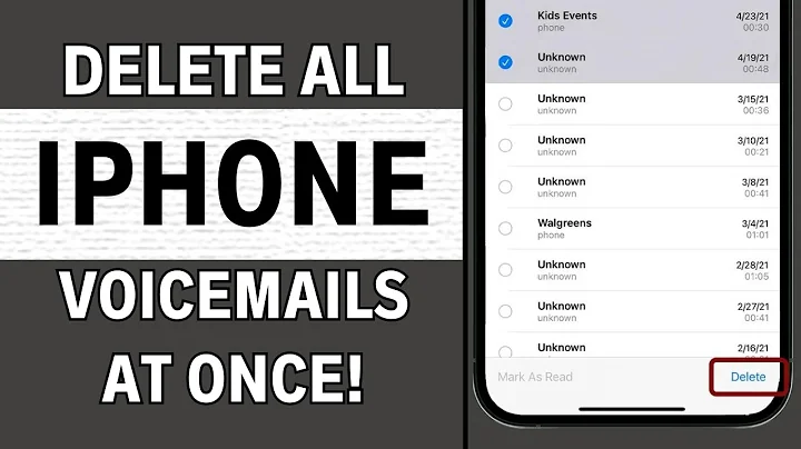 How To Delete All Voicemail On iPhone (QUICK & EASY)