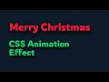Merry Christmas Animation | Magical Gradient Text Effect with Falling Snowflakes & Twinkling Stars