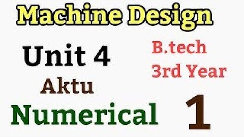 Machine Design unit 4 ! Journal bearing numerical ! Machine design aktu !