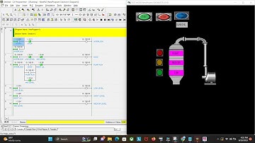 Auto Start Pump  menggunakan Sensor Water Level menggunakan CX-Programmer dan CX-Designer (Omron)
