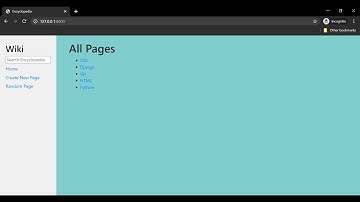 Project 1: Wiki (2020) | edX Course | CS50: Web Programming with Python and JavaScript | Harvard
