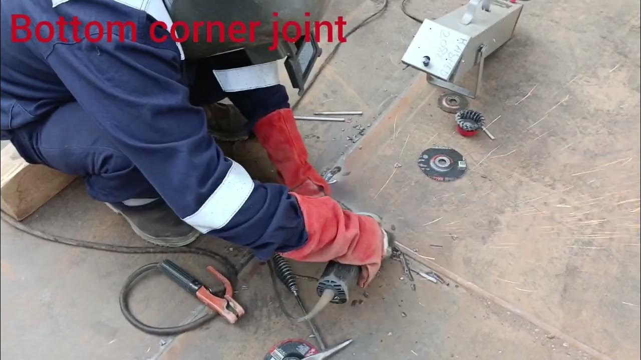 bottom corner joint welding process tankstorage YouTube