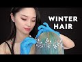 [ASMR] Winter Hair Dye with Hair Chalk