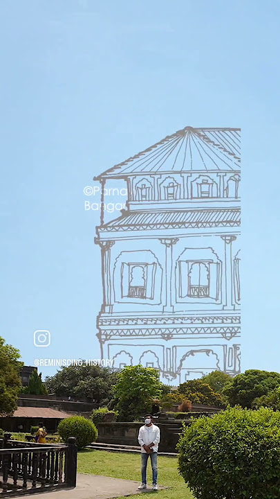 Recreation of lost 7 floor:  Shaniwar Wada, Peshwa's Capital by Bajirao Peshwe, Pune, Maharashtra.
