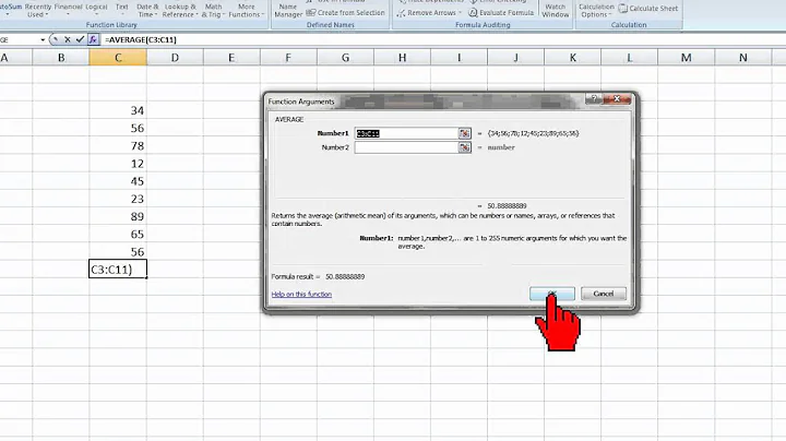 How to calculate mean and standard deviation in Excel