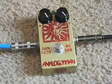 ギター Analogman Sunface Fuzz BC109 Analog.man Analog Man Sun Face Fuzzface fuzz pedal