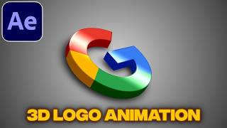 Logo Animation in After Effects | 3D Camera + Glow Effect (Day 7)