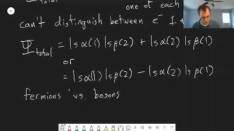 Chapter 8: Fermions and Bosons | CHM 309 | 087