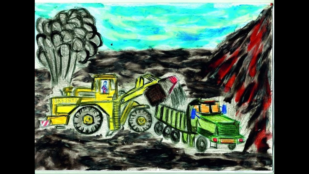 Карьер рисунок для детей