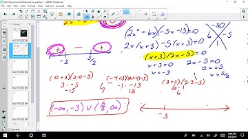 4.6 Polynomial and Rational Inequalities