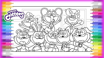 SMILING CRITTERS - Best Friends New Coloring Pages