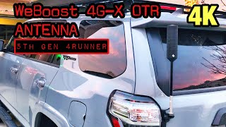 【38】 ► Prinsu Rack & Cellular Signal Booster | WeBoost 4G-X OTR | 5th Gen 4Runner [4K]