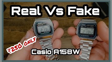 Real vs F@ke Casio A158W | Unboxing and Review ₹250 | Good or Bad? | Himanshu Puri G | Hindi 2023