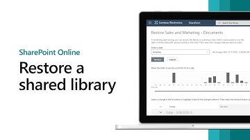 Getting started with SharePoint - Restore a shared library