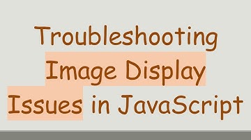 Troubleshooting Image Display Issues in JavaScript