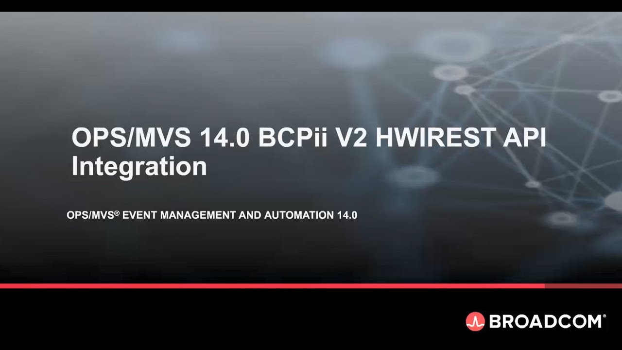 OPS/MVS 14.0 BCPII V2 Integration - YouTube
