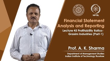 Lecture-45- Profitability Ratios- Grasim Industries (Part-1)