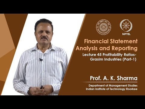 Lecture-45- Profitability Ratios- Grasim Industries (Part-1)