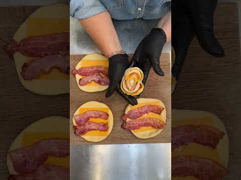 Cheddar & Bacon Rolls 🧀🥓 #shorts