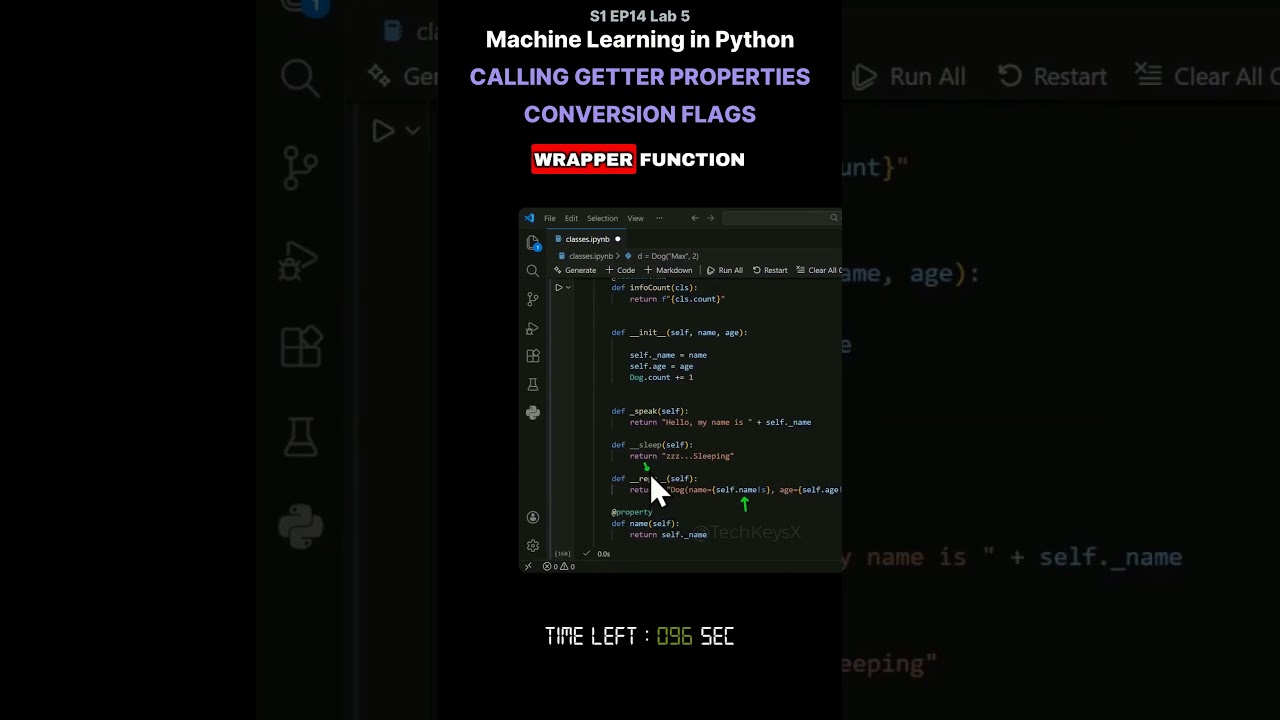 V S1 EP14 Лабораторная работа 5 Машинное обучение в Python Вызов геттеров Свойства Преобразование...