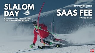 Attacking Vikings - Slalom day in Saas Fee