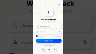 Modern Login Form using HTML & CSS 💻 #coding #shorts