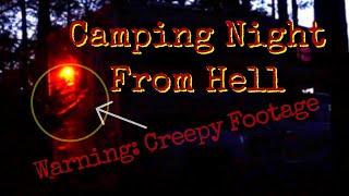 RV YouTuber gets creepy knocks while filming camping video in forest late at night.