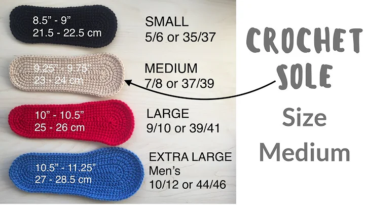 Crochet Sole Medium