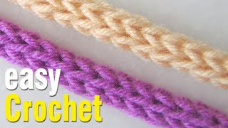 Easy Crochet: How to Crochet 4stitch Icord for beginners. Free an Icord diy tutorial.