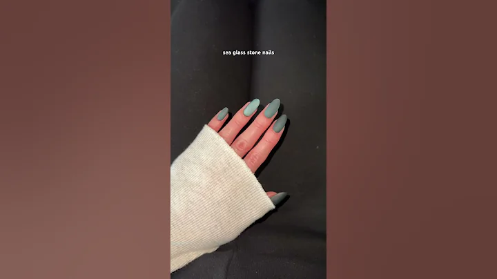 matte top coat on cat eye gel = magic 🪄 #nails #nailart #cateyegel #seaglass